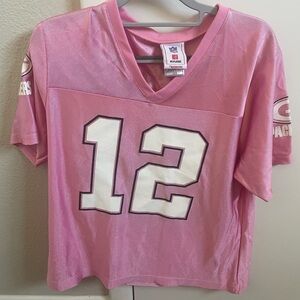 Pink Aaron Rodgers Packers Jersey
